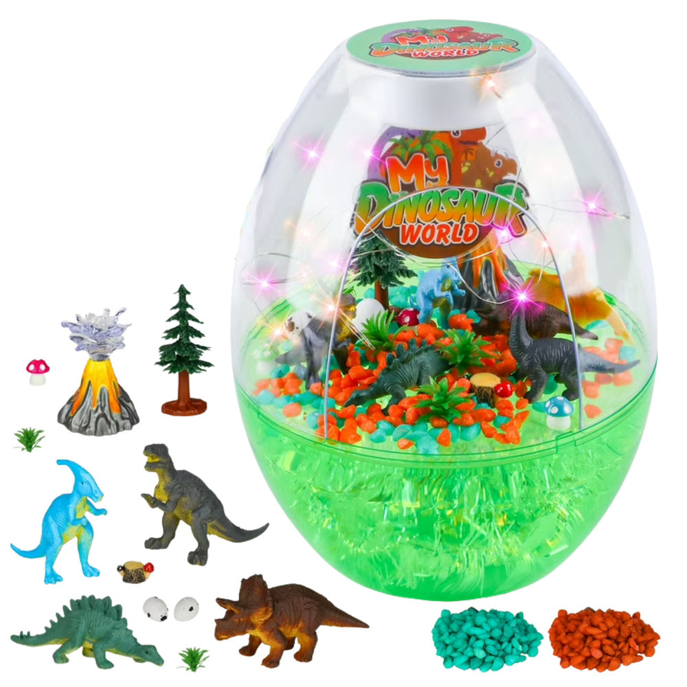 Noćna svjetiljka sa dinosaurima - šarena