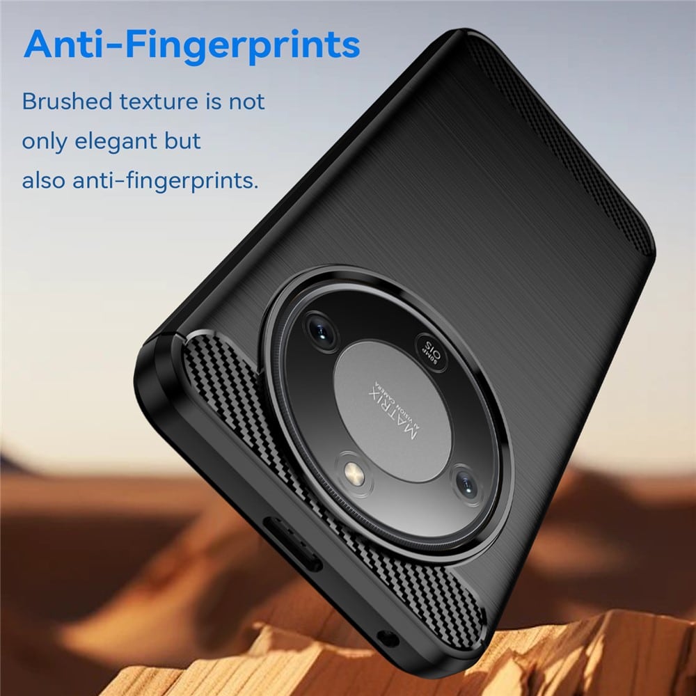 Techsuit Carbon Silicone maska za Honor Magic8 Lite – crna