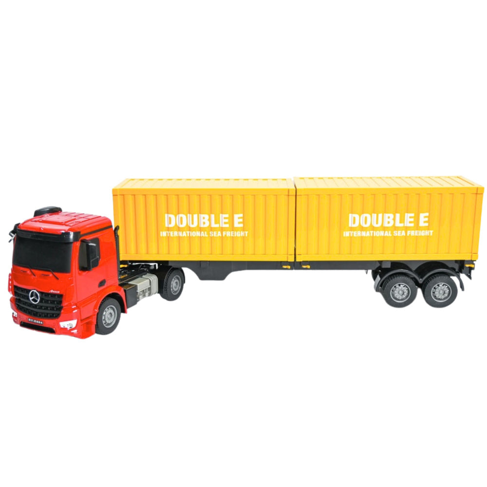 Licencirani kamion na daljinsko upravljanje Mercedes-Benz Arocs 1:26 - crveno/žuti