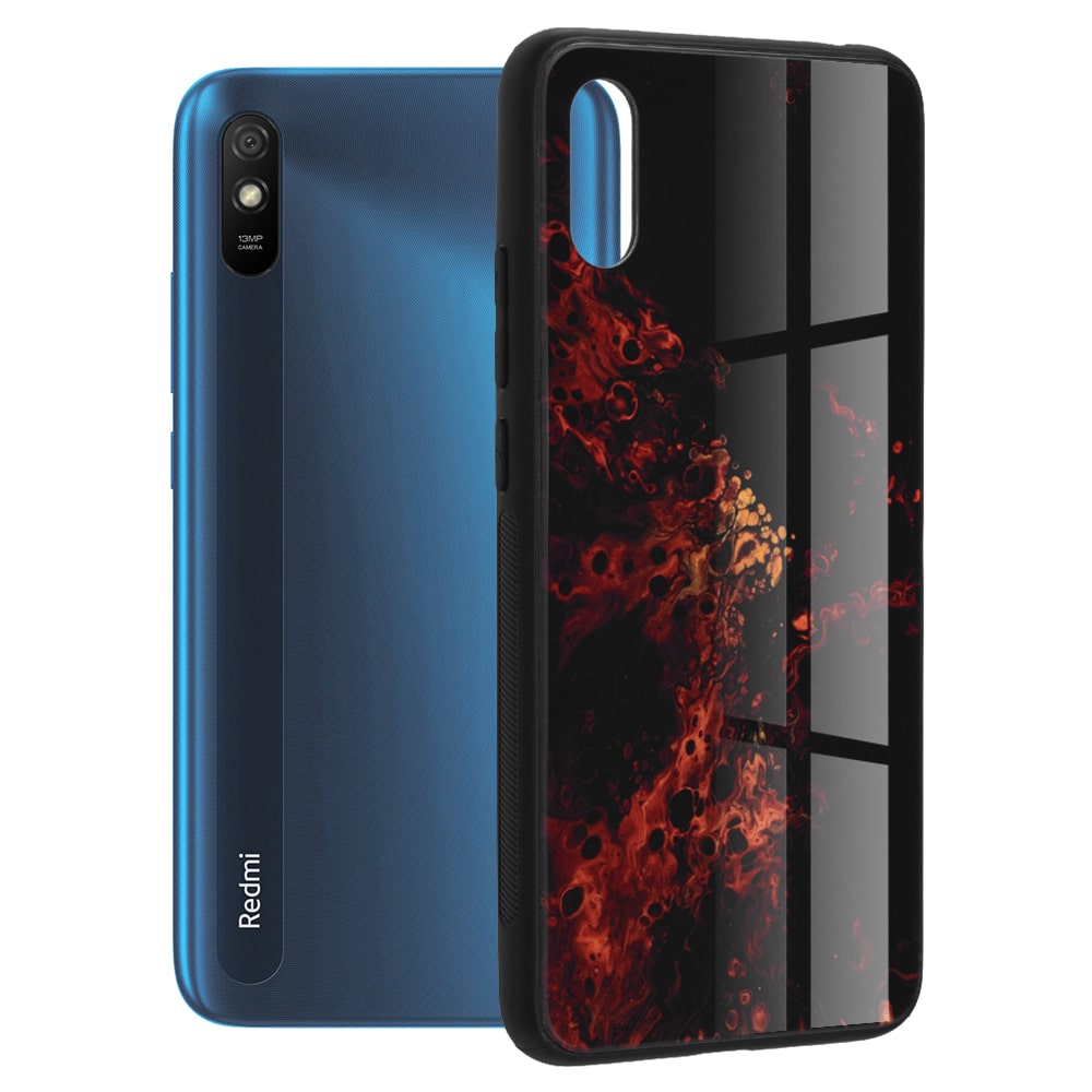 Techsuit Glaze maska za Xiaomi Redmi 9A Red Nebula