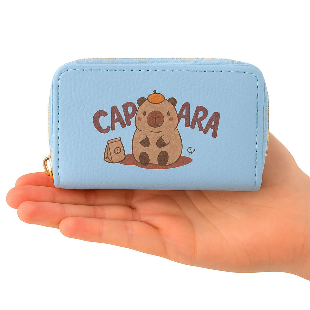 Novčanik s preslatkim motivom kapibare 12.5 x 8.5cm - plavi