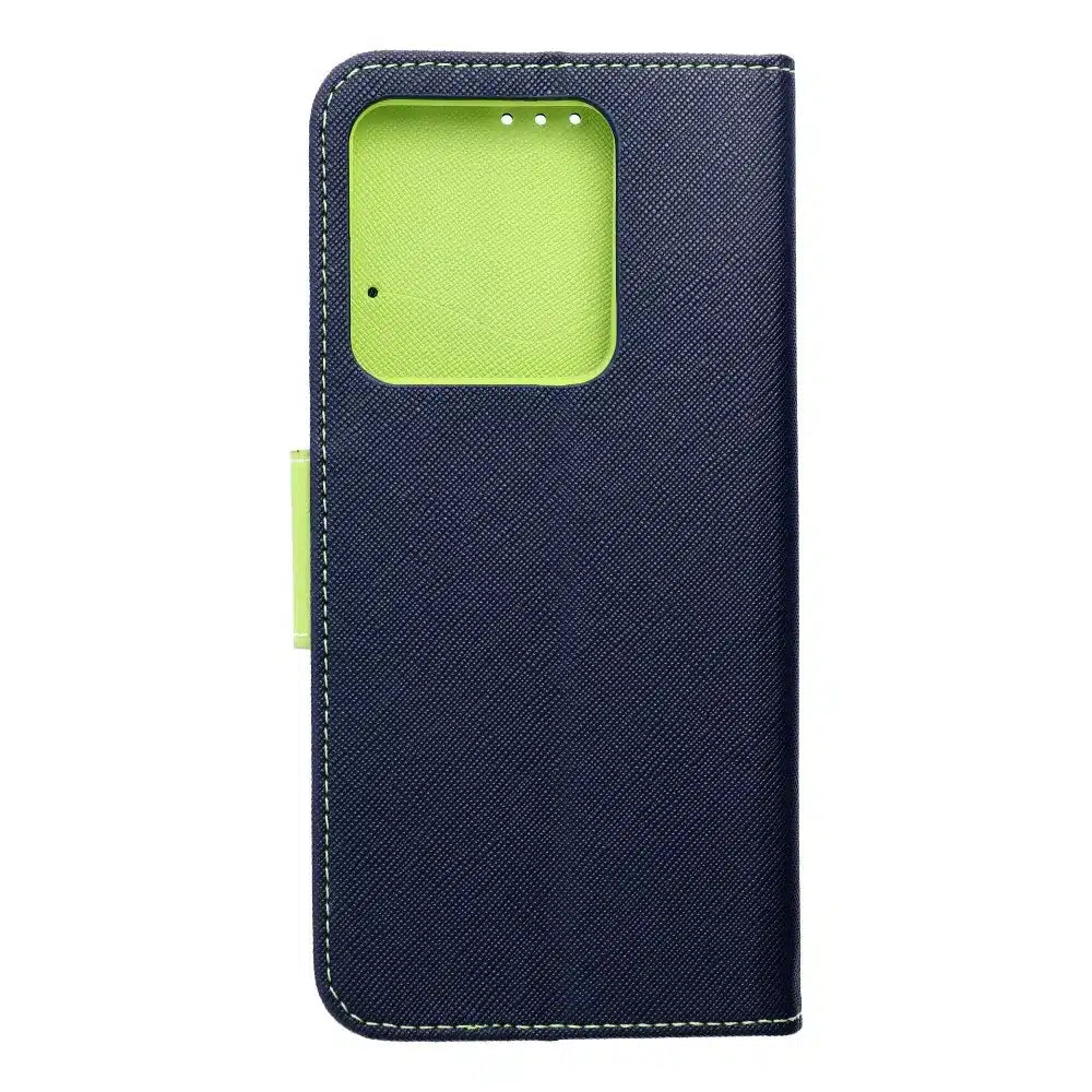 Ovitek Fancy Book za XIAOMI Redmi NOTE 13 5G mornarsko moder / limeta
