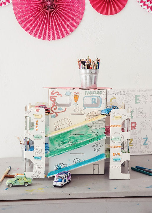 3D XXL Parking coloring book