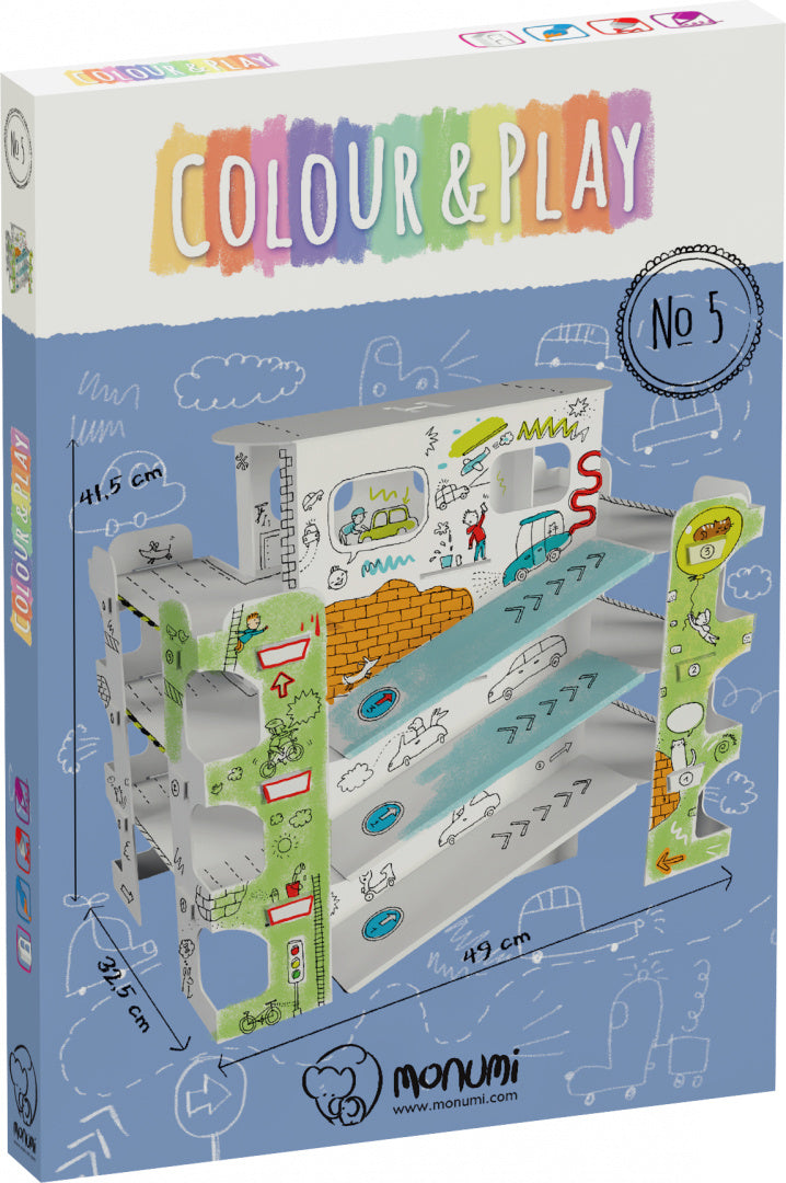 3D XXL Parking coloring book