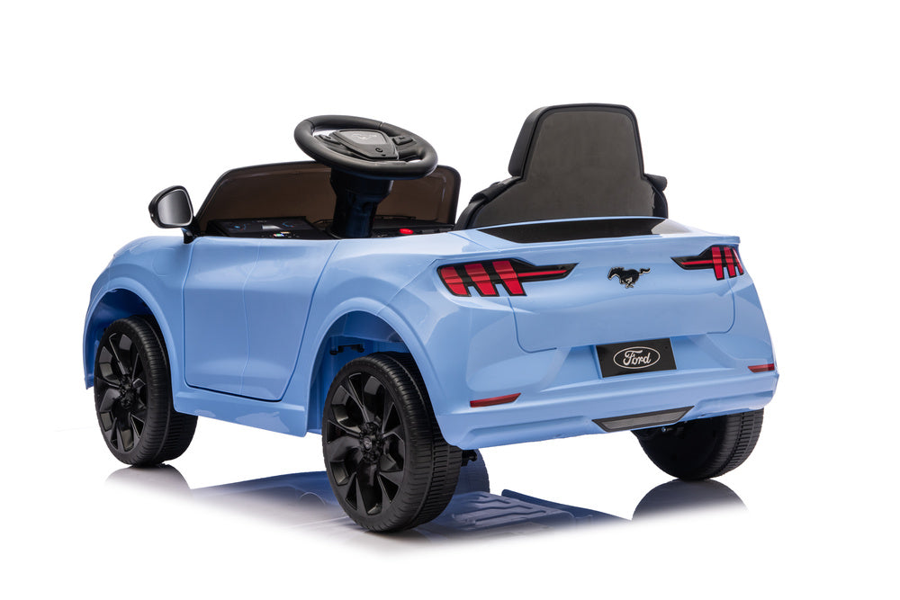 Licencirani auto na akumulator Ford Mustang Mach-E Blue 24V - svijetlo plavi