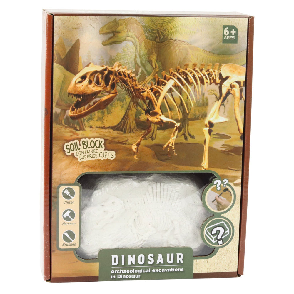 Edukativna i kreativna igračka za male paleontologe - vađenje kostura dinosaura iz gipsa