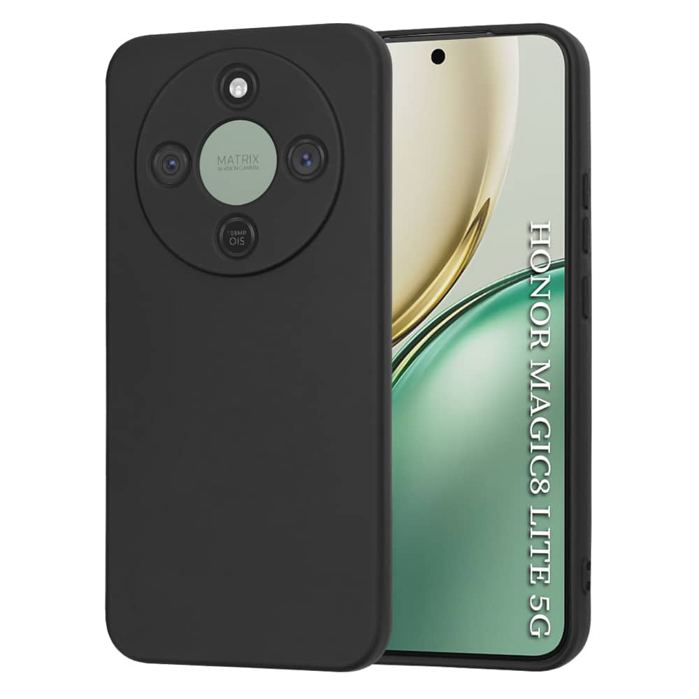 Techsuit SoftFlex silikonska maska za Honor Magic8 Lite – crna