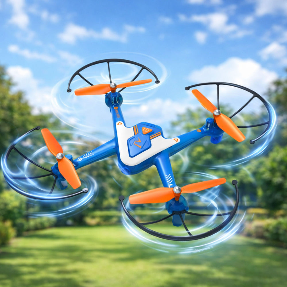 Akrobatski dron na daljinsko upravljanje X15 PRO STUNT - narančasto plavi