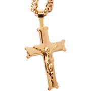Ogrlica s križem JC-38714 - Zlatna / 70cm KP38714
