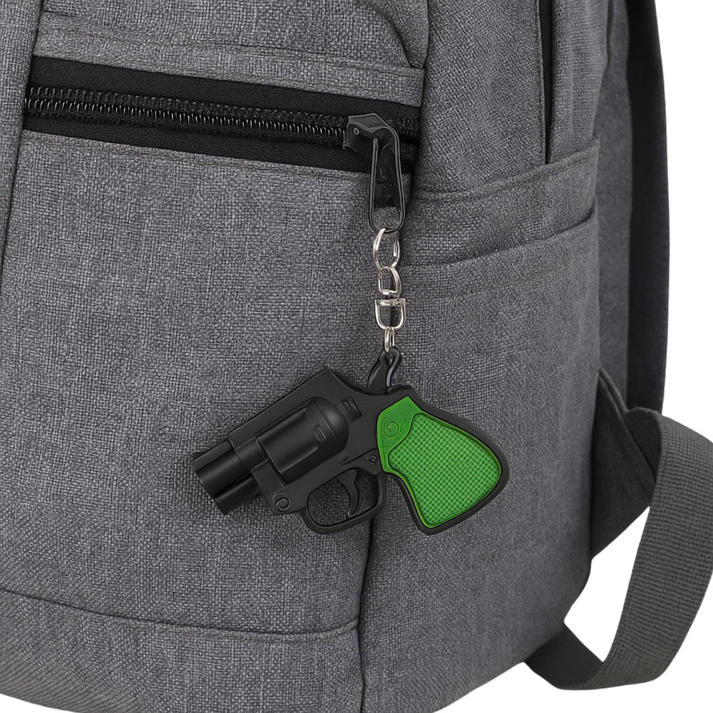 Mini privjesak za ključeve revolver s LED diodama i laseroom 6.5 cm - uzorak šaljemo nasumično