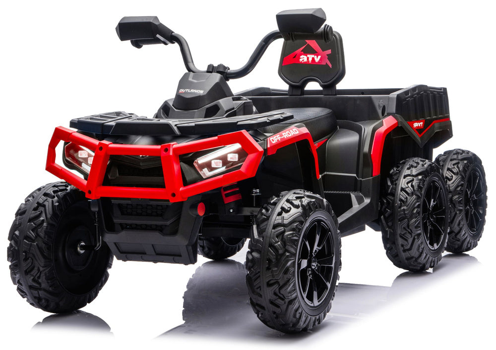 Quad na akumulator ATV JC606 24V 4x4 - dvosjed - crveni