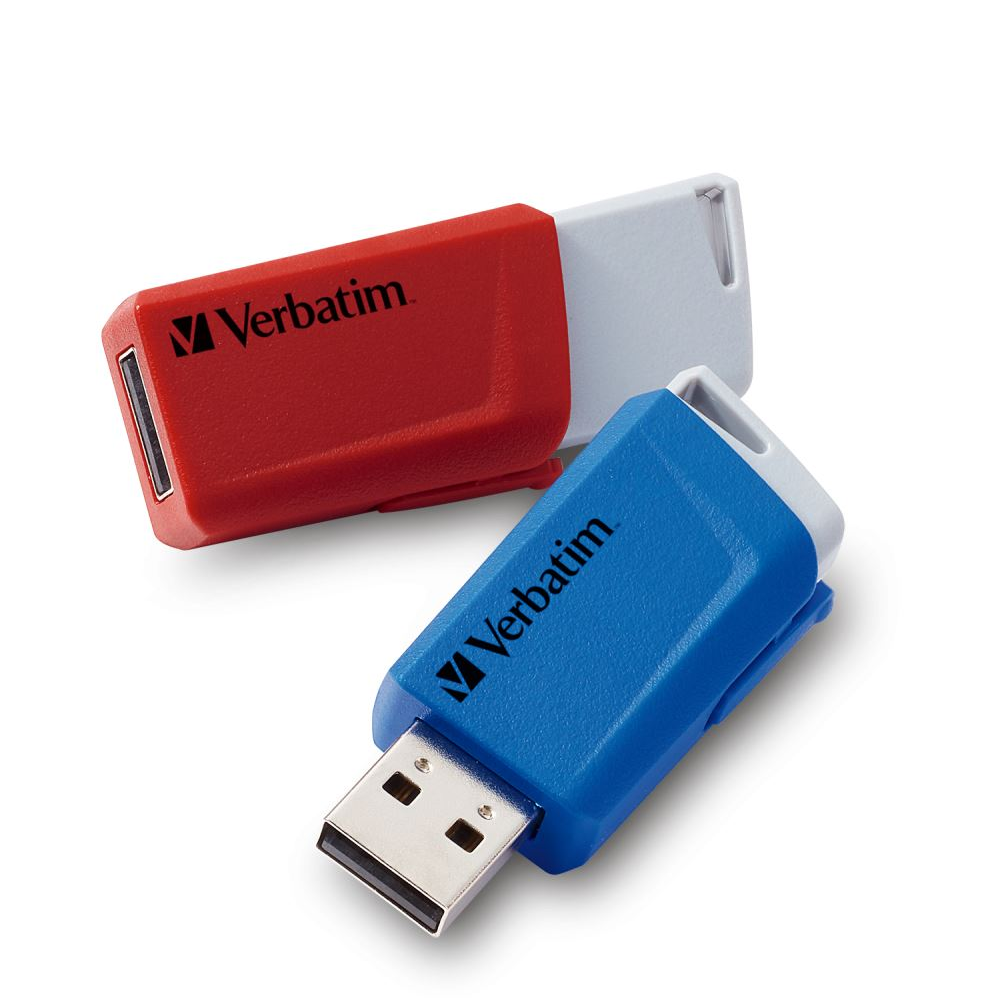 Verbatim Store 'n' Click USB izbrisivi memorijski pogon 32 GB USB Tip-A 3.2 Gen 1 (3.1 Gen 1) Plavo, Sivo, Crveno