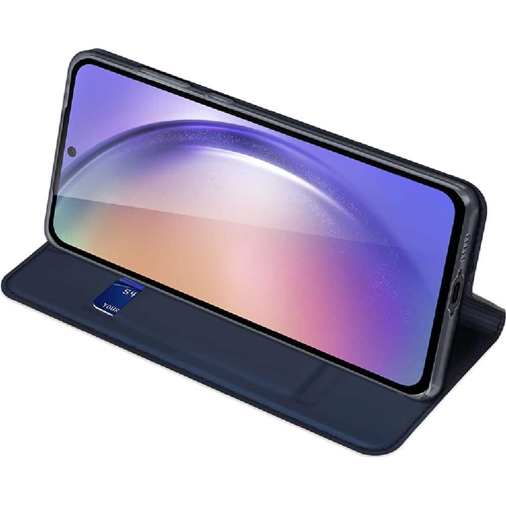 DUX DUCIS Skin Pro – preklopna torbica za Samsung Galaxy A55 modra