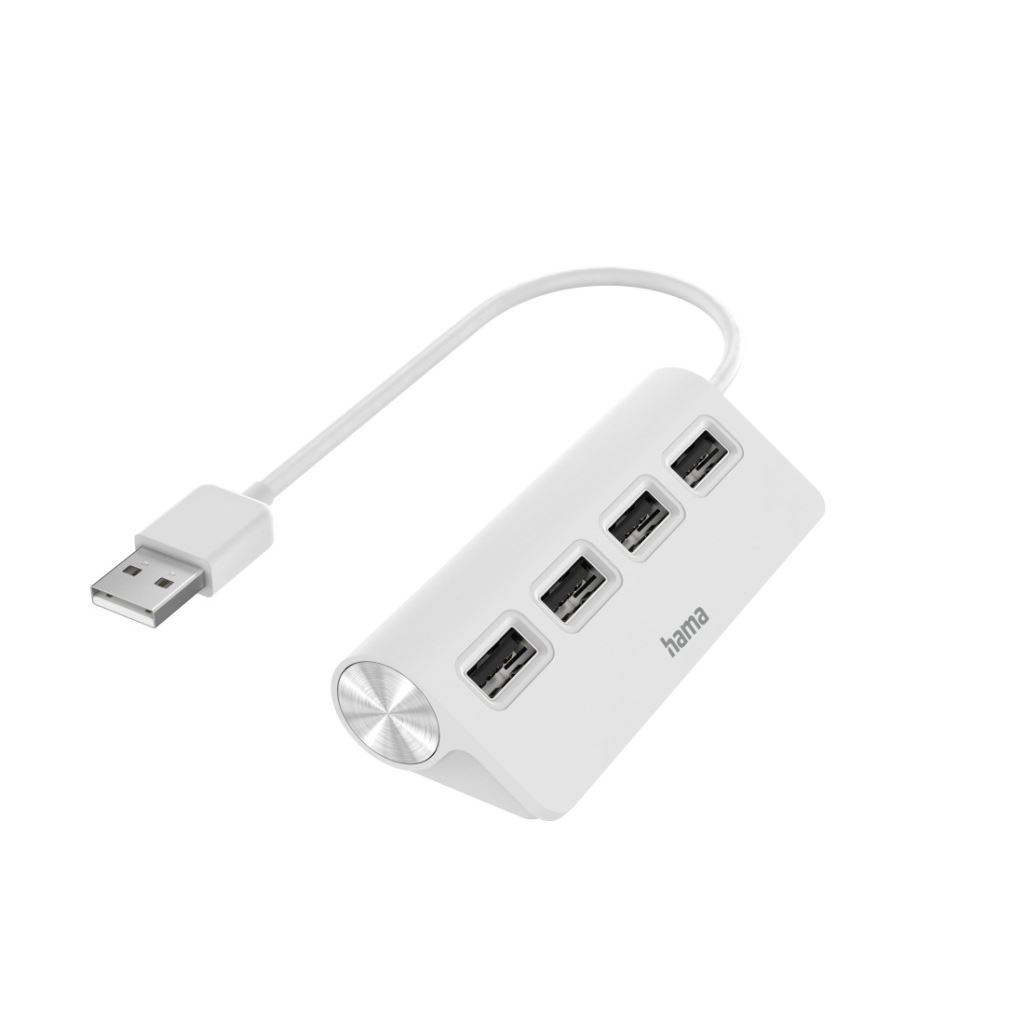 Hama 00200120 sučelje čvorišta USB 2.0 480 Mbit/s Bijelo