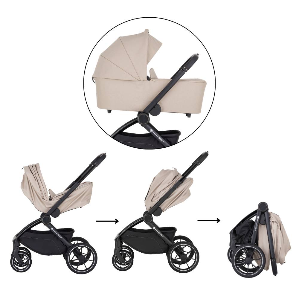 PETITE&MARS Scout kolica 3u1, Cappuccino/Cream B