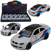 Sports Car Metal Car Pull-Back Drive Matte Gray 1:32