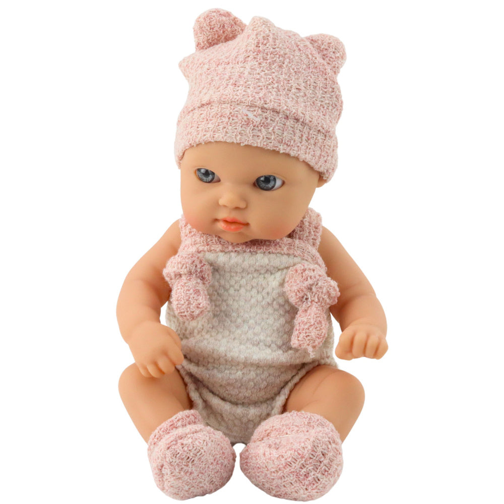 Beba lutka za igru u bež bodiiju s dodacima – 18 cm