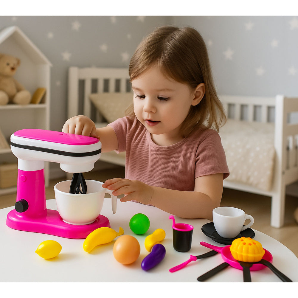 Food Processor Blender Toy For Kids Accessories Fruits