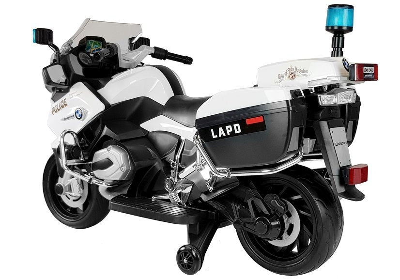 Policijski motor na akumulator BMW Police - bijeli