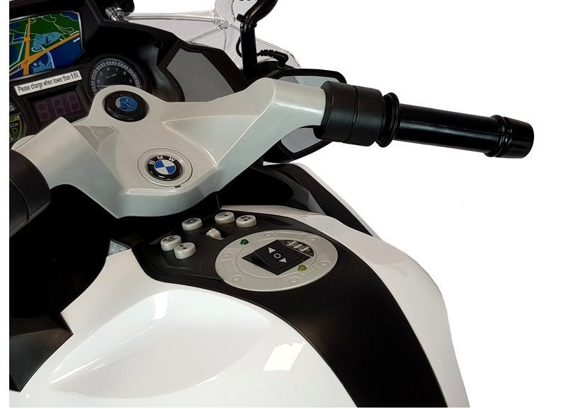 Policijski motor na akumulator BMW Police - bijeli