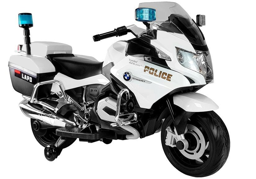 Policijski motor na akumulator BMW Police - bijeli