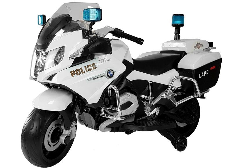Policijski motor na akumulator BMW Police - bijeli