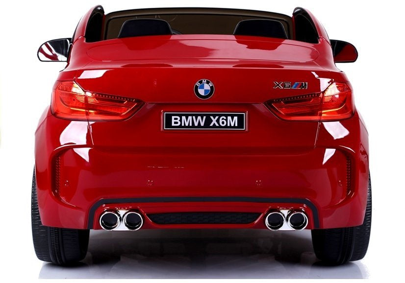 Licencirani auto na akumulator BMW X6M - dvosjed - crveni/lakirani