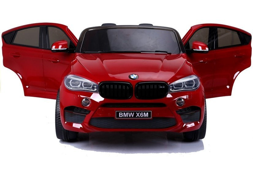 Licencirani auto na akumulator BMW X6M - dvosjed - crveni/lakirani