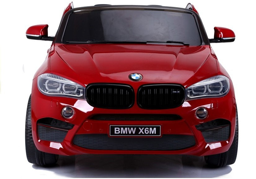 Licencirani auto na akumulator BMW X6M - dvosjed - crveni/lakirani