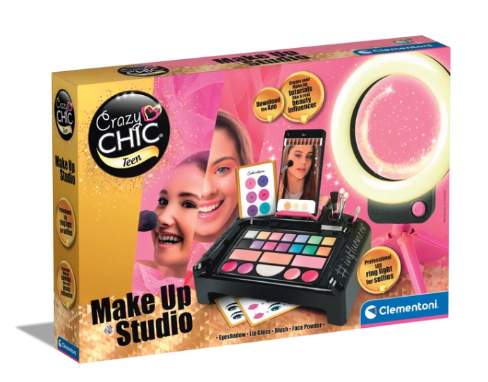 Set za šminkanje Crazy Chic  , držač za telefon za studio šminkanje , Clementoni 16653