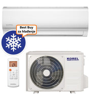 KOREL KLIMA UREĐAJ 2,6kW KOR32-09HFN8-IX/KOR32-09HFN8-OX - NEXO, za prostor do 25m2, A++ energetska klasa, Wi-Fi, R32