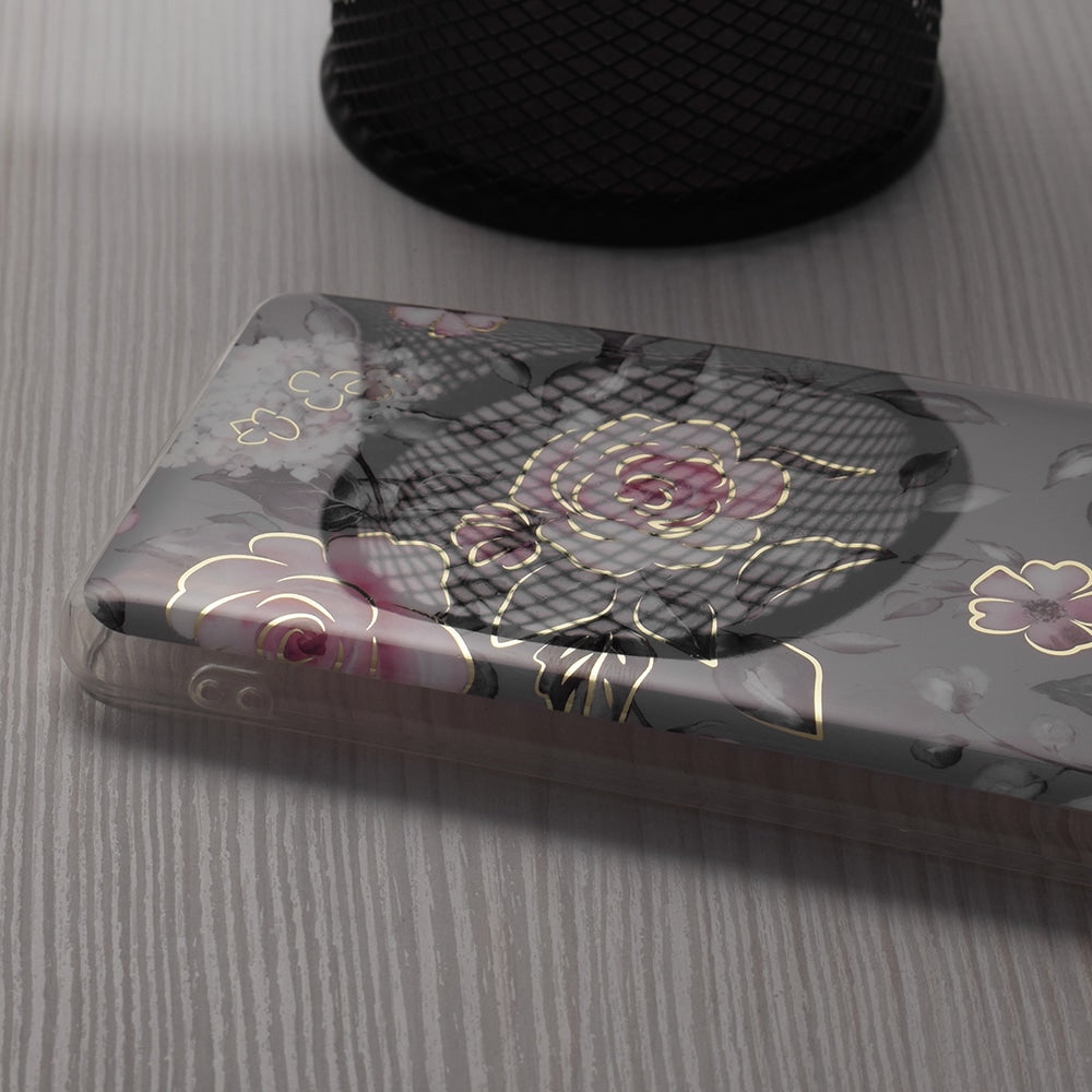 Techsuit Marble Series ovitek za Samsung Galaxy A22 5G Bloom of Ruth Gray