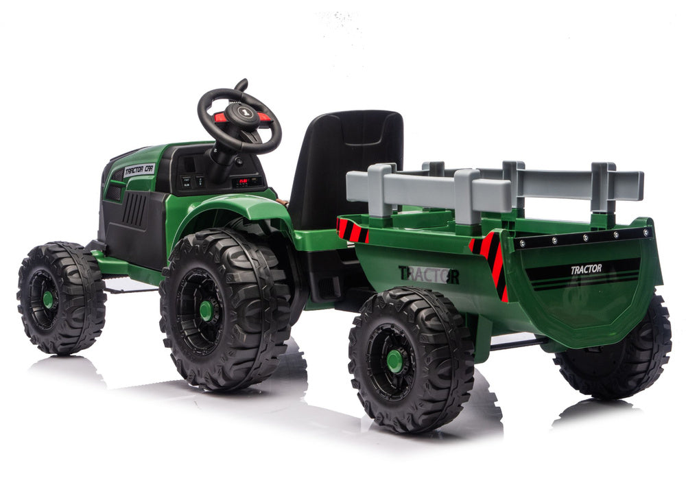 Traktor na akumulator s prikolicom CH9959B - tamno zeleni
