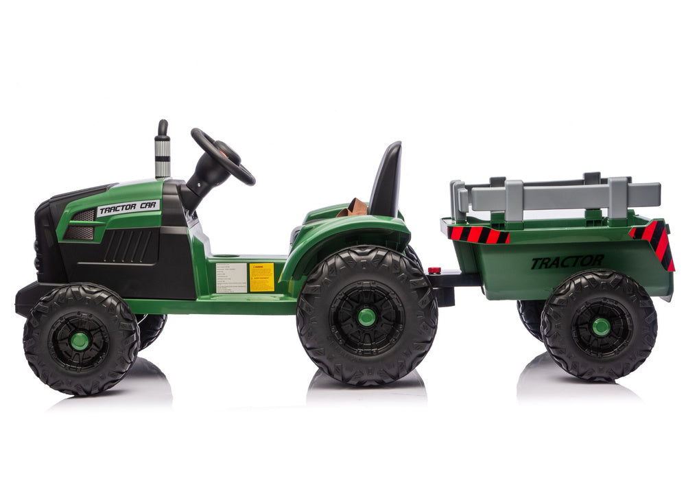Traktor na akumulator s prikolicom CH9959B - tamno zeleni