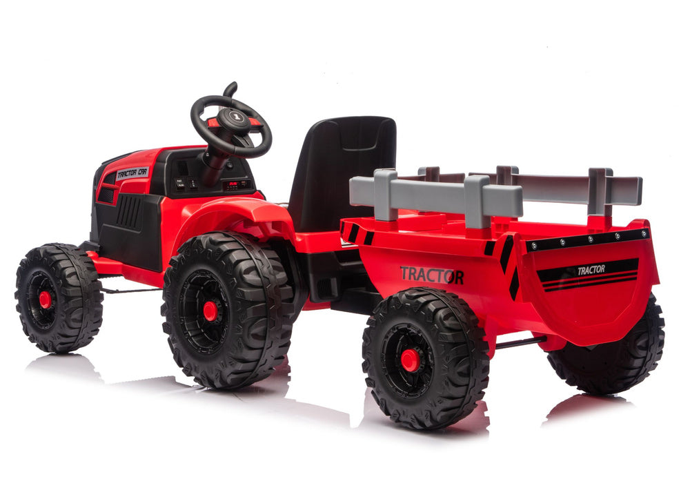 Traktor na akumulator s prikolicom CH9959B - crveni
