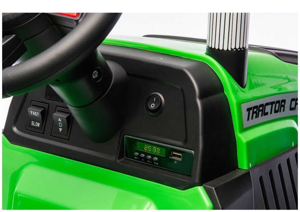 Traktor na akumulator s prikolicom CH9959B - zeleni