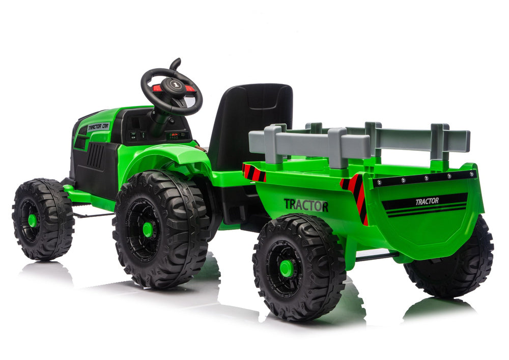 Traktor na akumulator s prikolicom CH9959B - zeleni