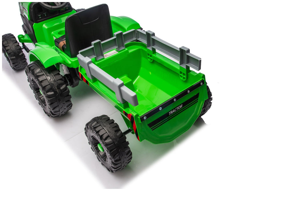 Traktor na akumulator s prikolicom CH9959B - zeleni