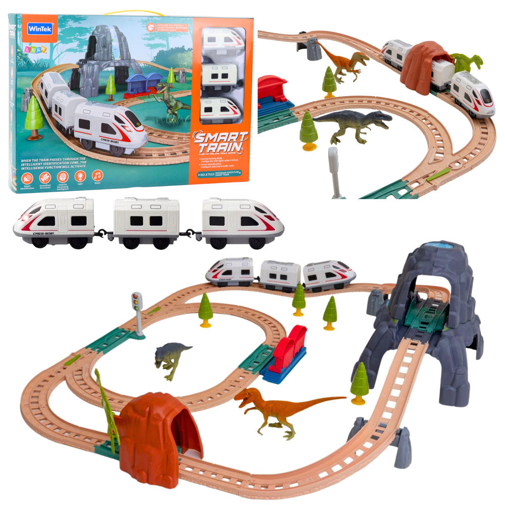 Vlakić na baterije sa zvučnim efektima Dinosaurs 95 cm
