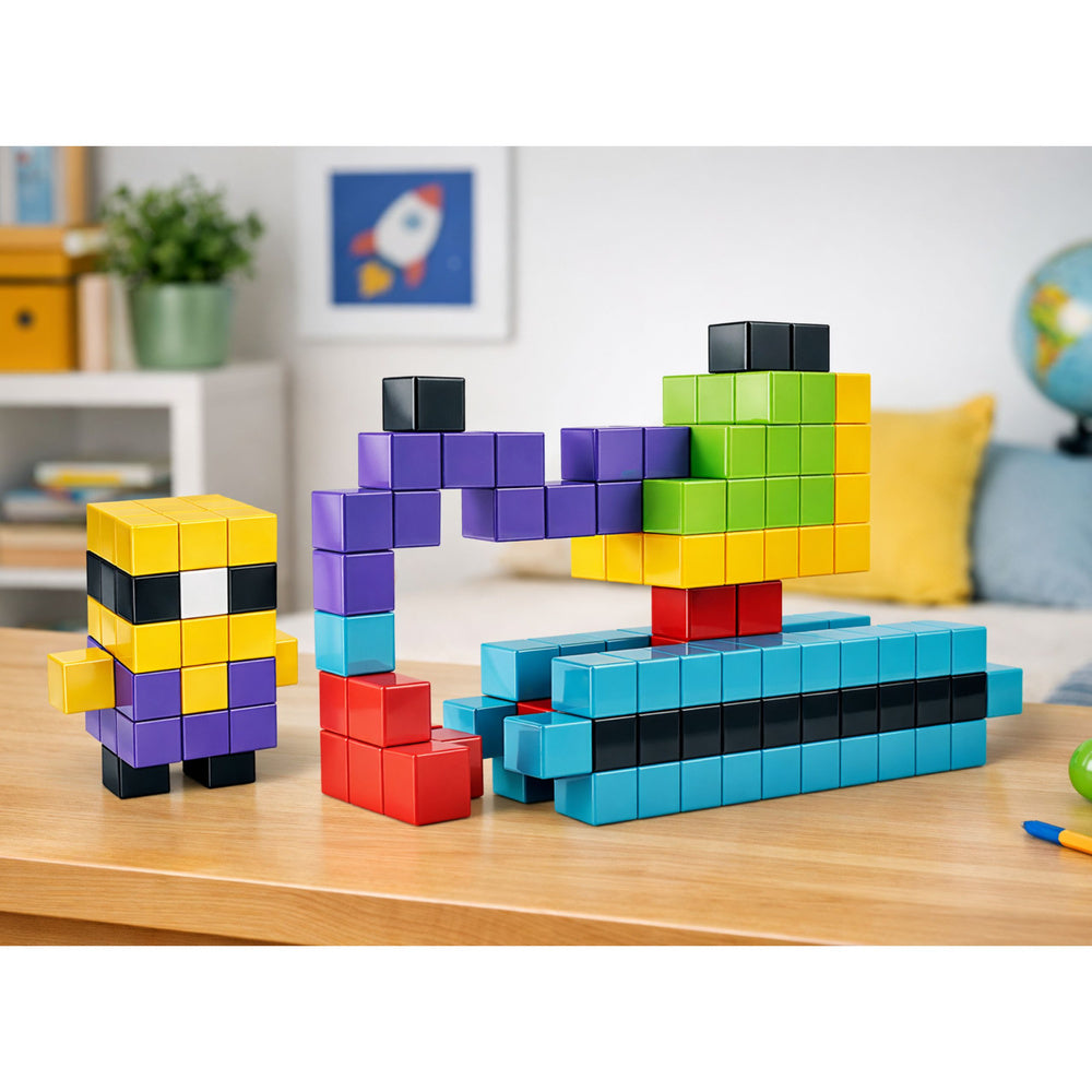 Magnetni blokovi Square 3D sa 96 elemenata