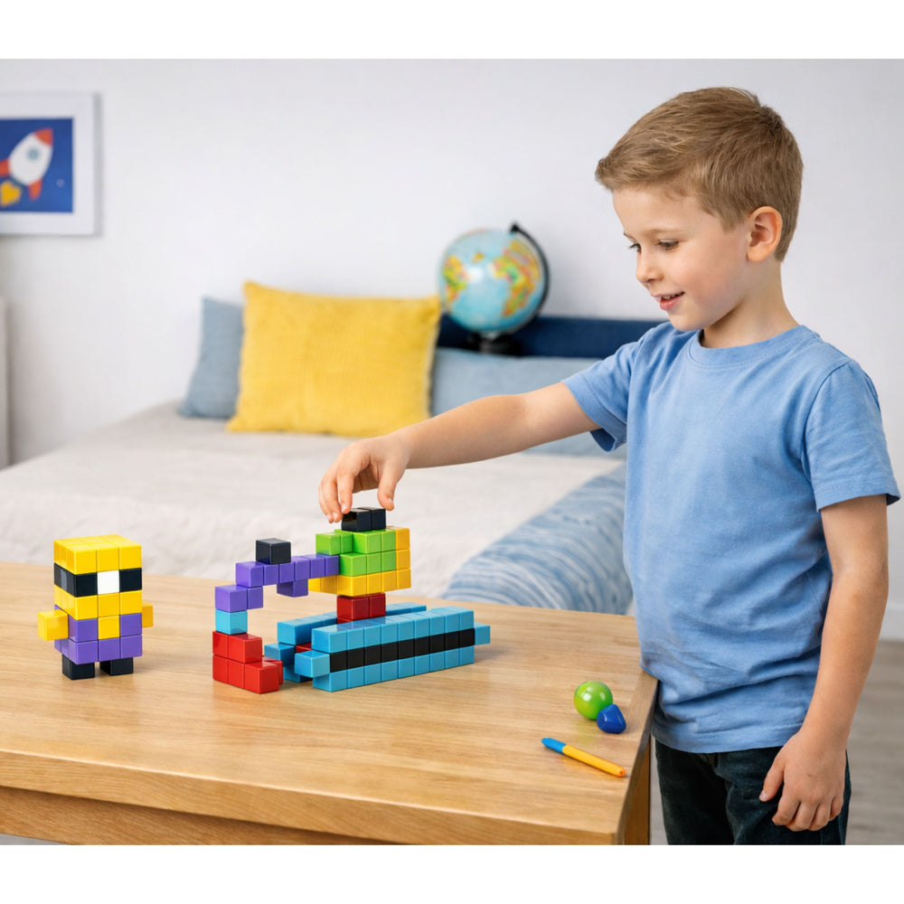 Magnetni blokovi Square 3D sa 96 elemenata