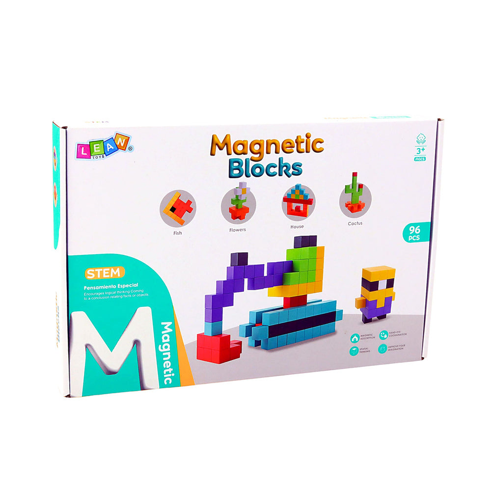 Magnetni blokovi Square 3D sa 96 elemenata
