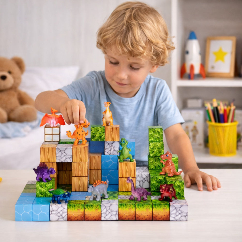 Magnetni blokovi Square 3D sa 114 elemenata