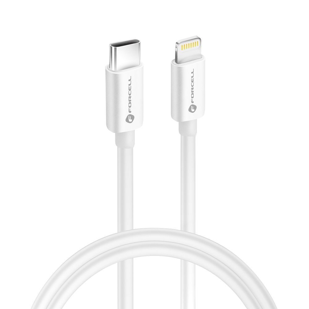 FORCELL kabel Type-C na Lightning 8-pinski MFi 3A/9V 30W (maks.) C901 1m bel