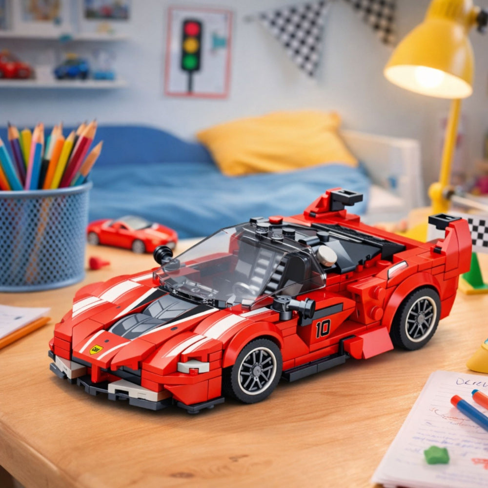 Kockice za slaganje auta FXX-K Race sa 360 elemenata - crveni