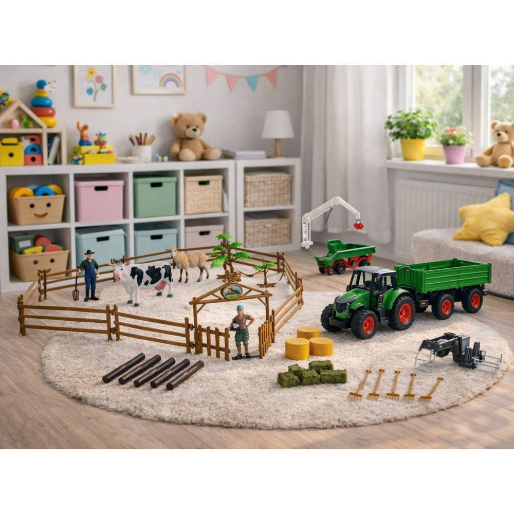 Poljoprivredni set vozila sa figurama farmera - 45 elemenata