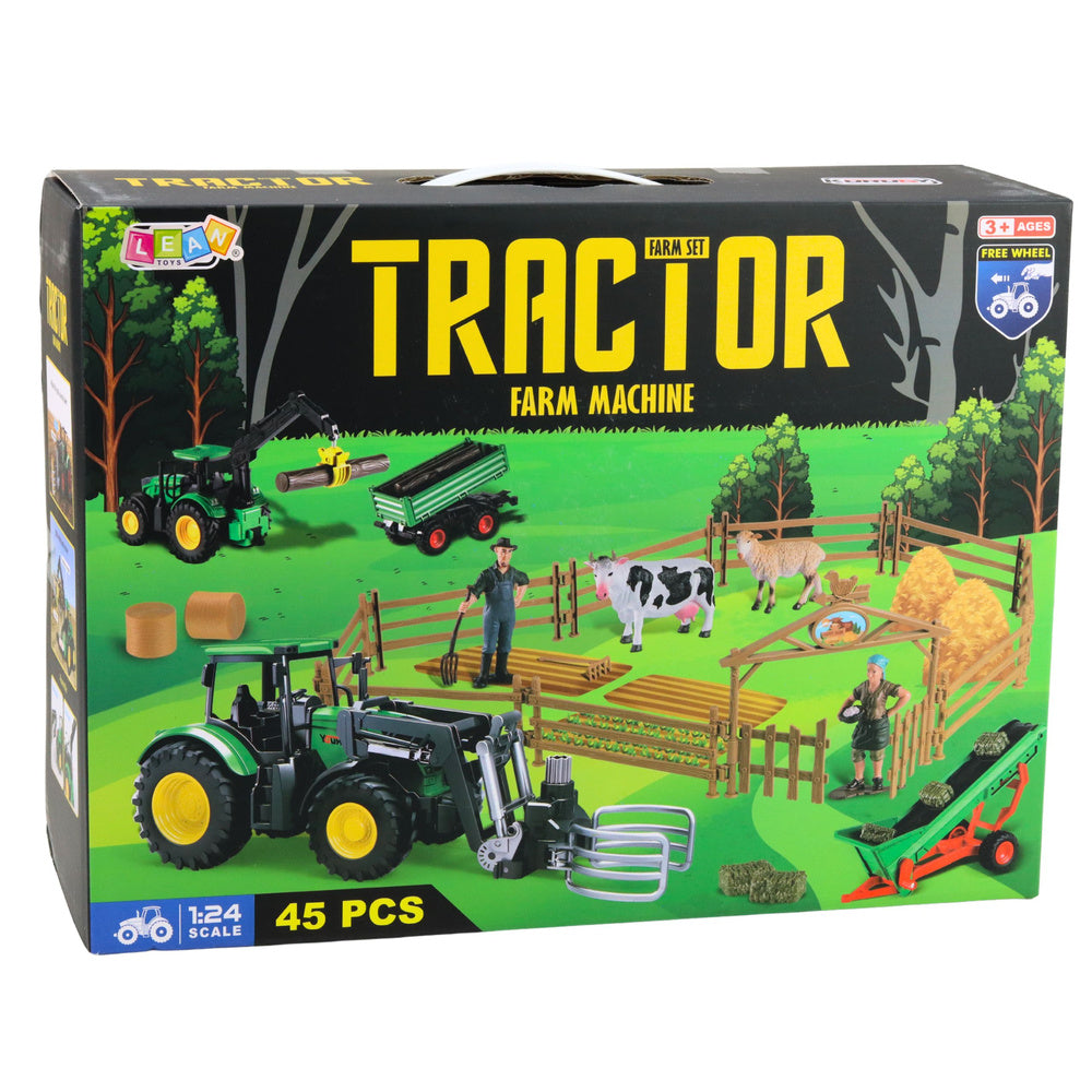 Poljoprivredni set vozila sa figurama farmera - 45 elemenata