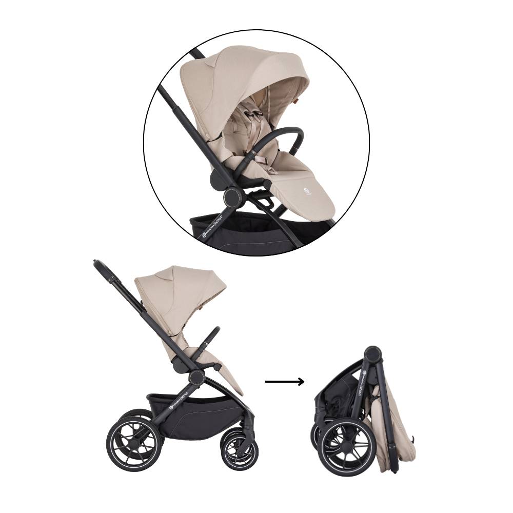 PETITE&MARS Scout kolica 3u1, Cappuccino/Cream B