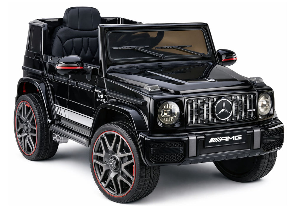 Licencirani auto na akumulator Mercedes AMG G63 2x200W - crni/lakirani