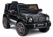 Licencirani auto na akumulator Mercedes AMG G63 2x200W - crni/lakirani